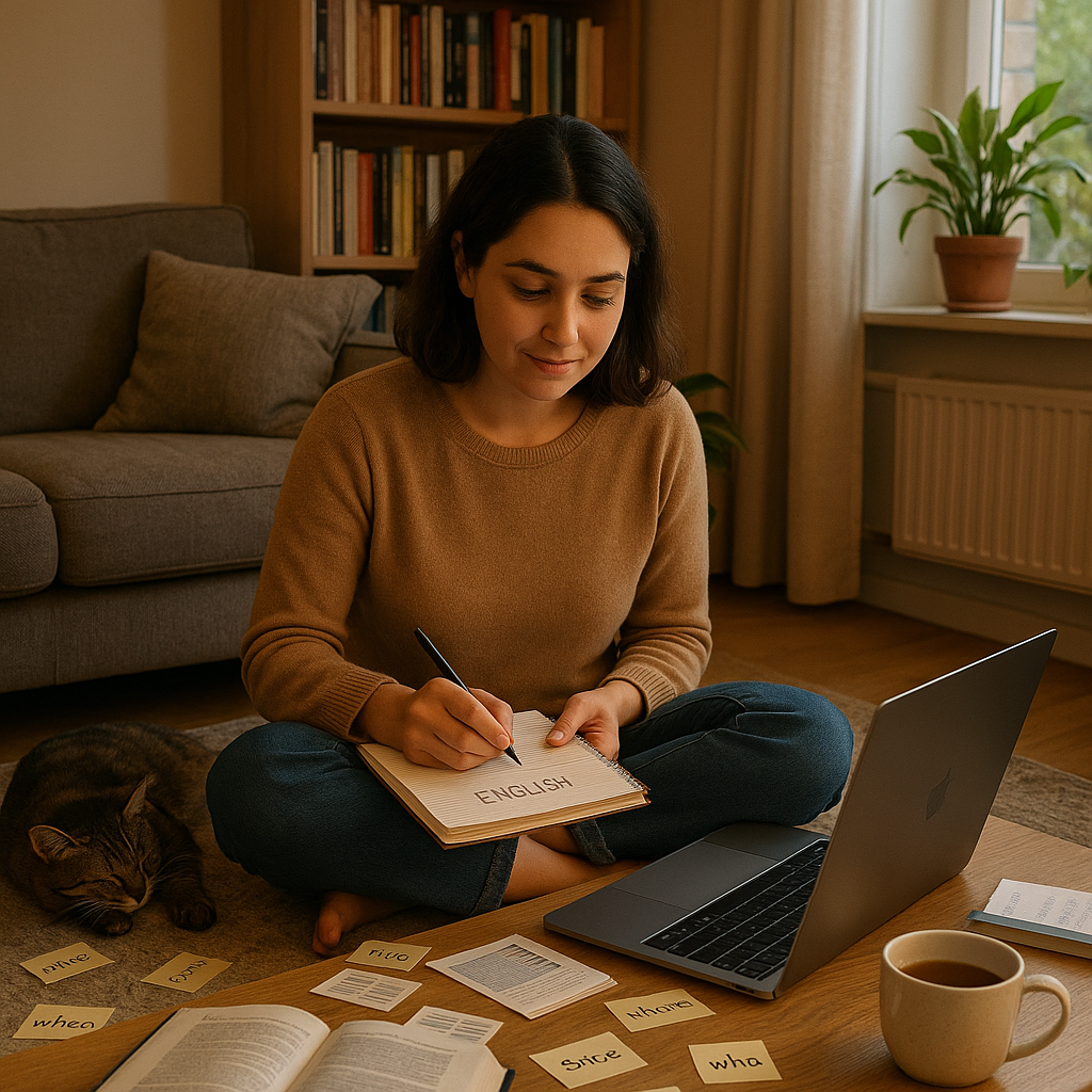 روش‌های موثر برای تمرین زبان انگلیسی در خانه